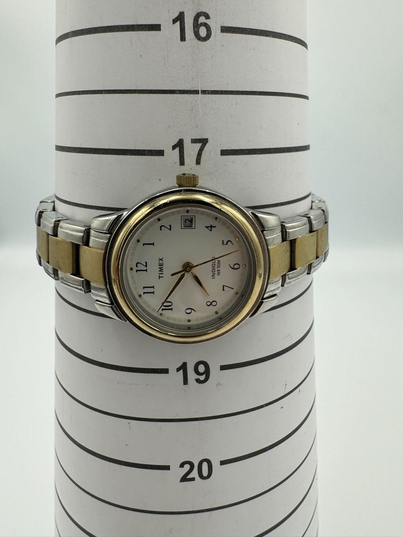 TIMEX Quartz Watch Silver Tone x Gold Tone
