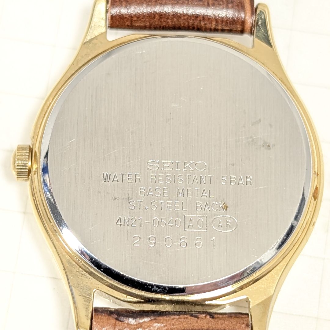 Seiko Spirit Analog Quartz Women Battery & Band Replaced Working Item