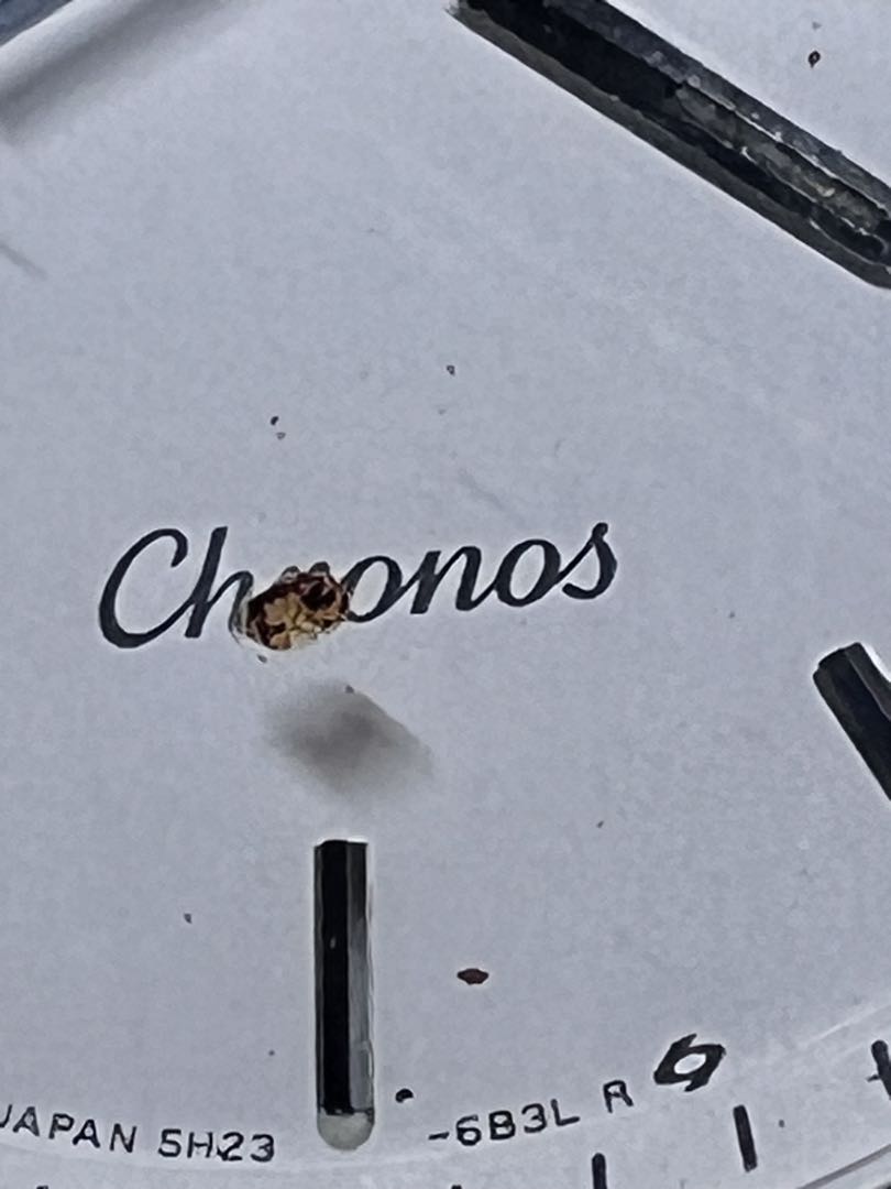 Seiko Chronos Analog Quartz Men Vintage Chronos Day-Date Rare For Parts / Junk