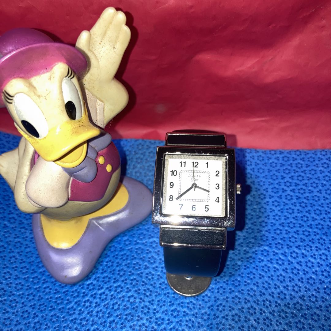 Heart&Glass Analog Quartz Women ハート&グラス アンティークシルバーwomen&Menブレス型