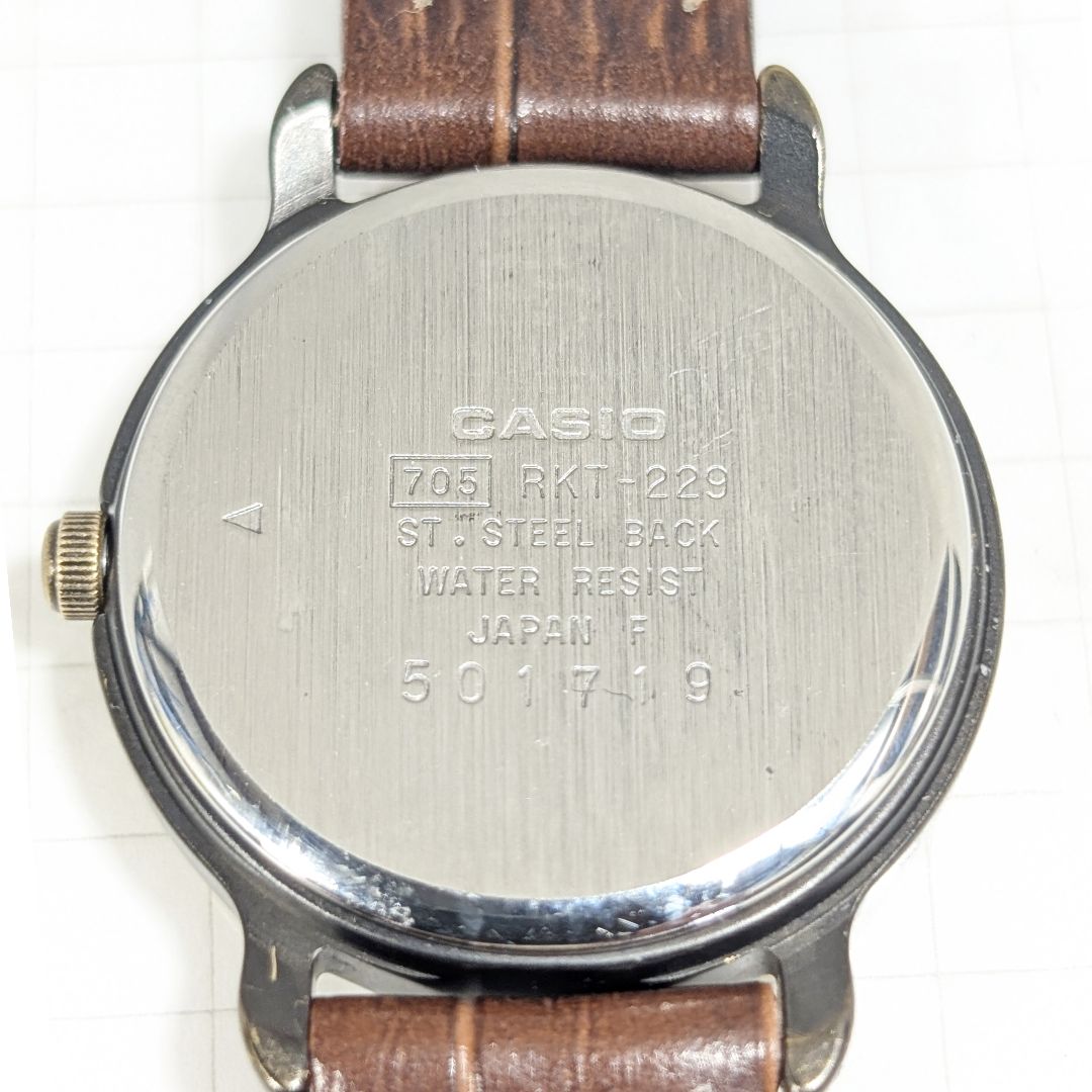 Casio ROOKIE Analog Quartz Women Battery & Band Replaced Working Item