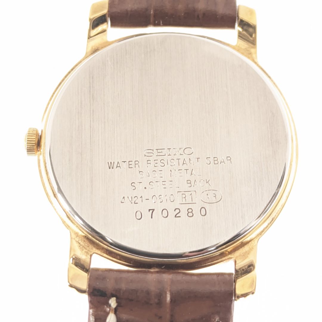Seiko Spirit Analog Quartz Women Battery & Band Replaced Working Item