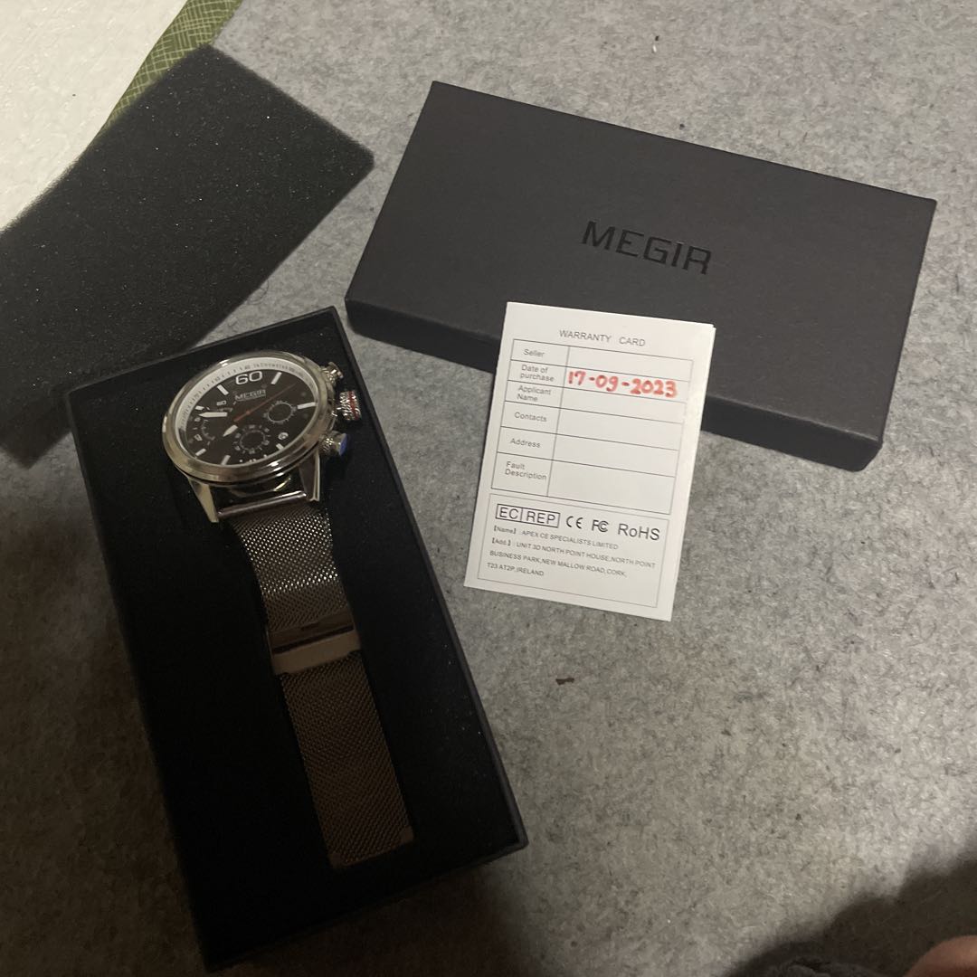 Megir Analog Quartz Men