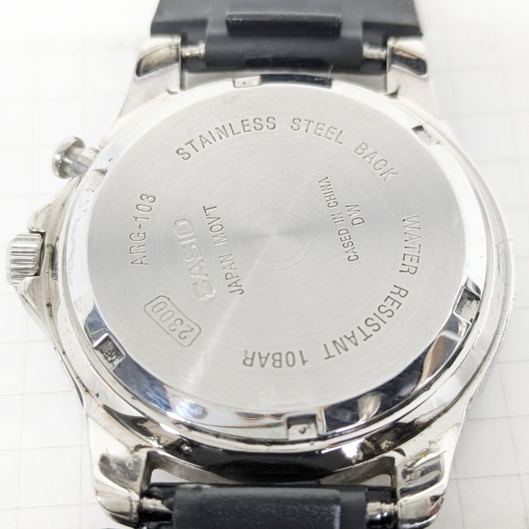 CASIO ARGENT Analog Quartz Men Diver Battery & Band Replaced Working Itemg-85