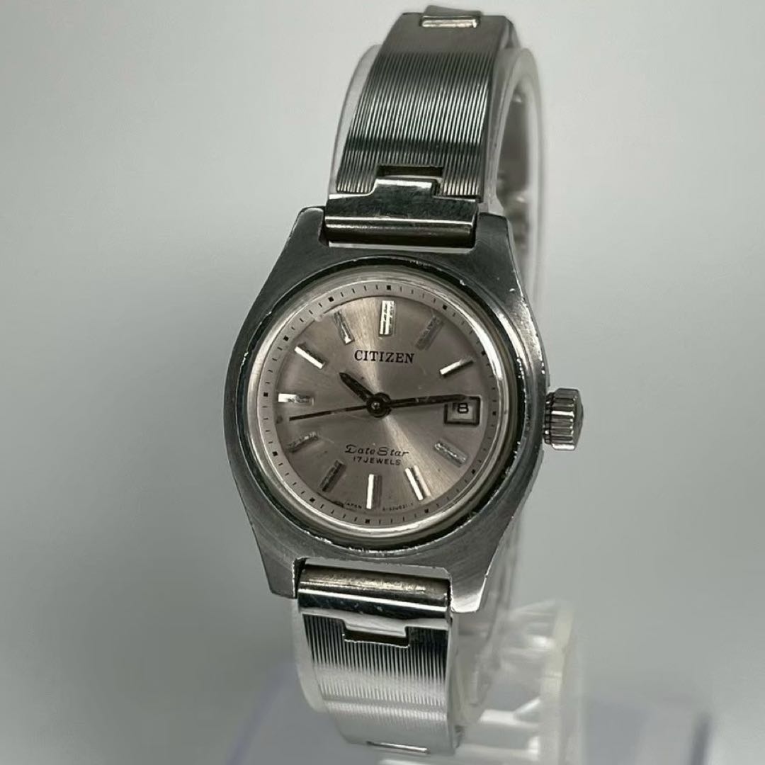 Citizen Date Star Analog Mechanical (Manual) Women Rare Case Model 70S Manual Winding Watch