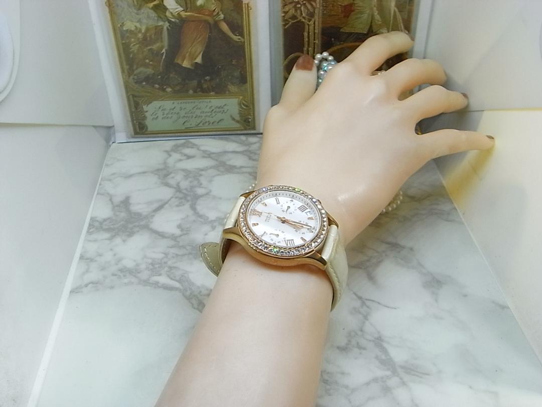 TITUS Analog Quartz Women Women Chronograph Gemstone Bezel Watch Women'S