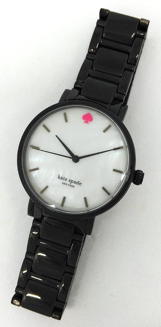 Kate Spade New York Analog Quartz Women ケイト・スペード ニューヨーク ケイトスペード Watch リブカラフリー 中古品 55095