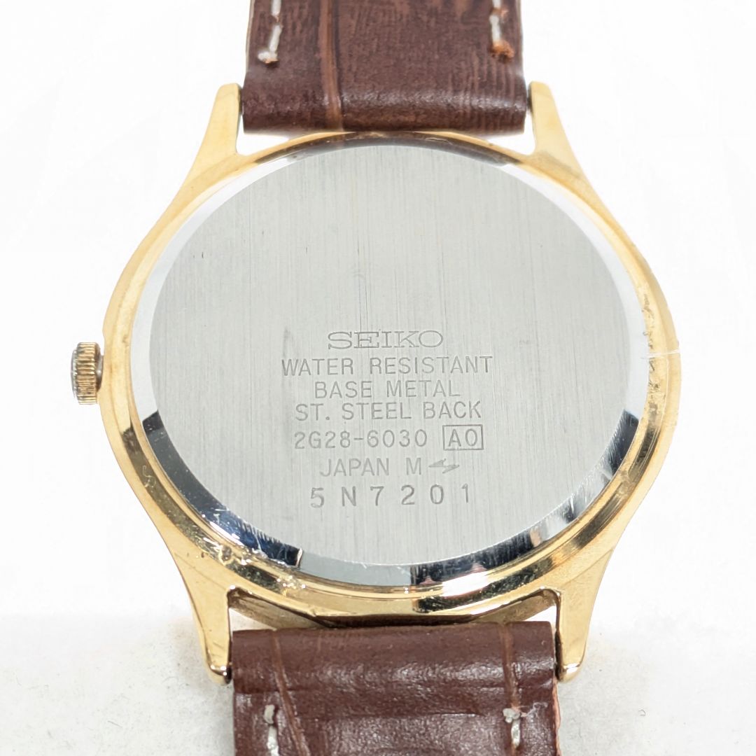 Seiko Avenue Analog Quartz Men Small Seconds Menbattery & Band Replaced Working Item