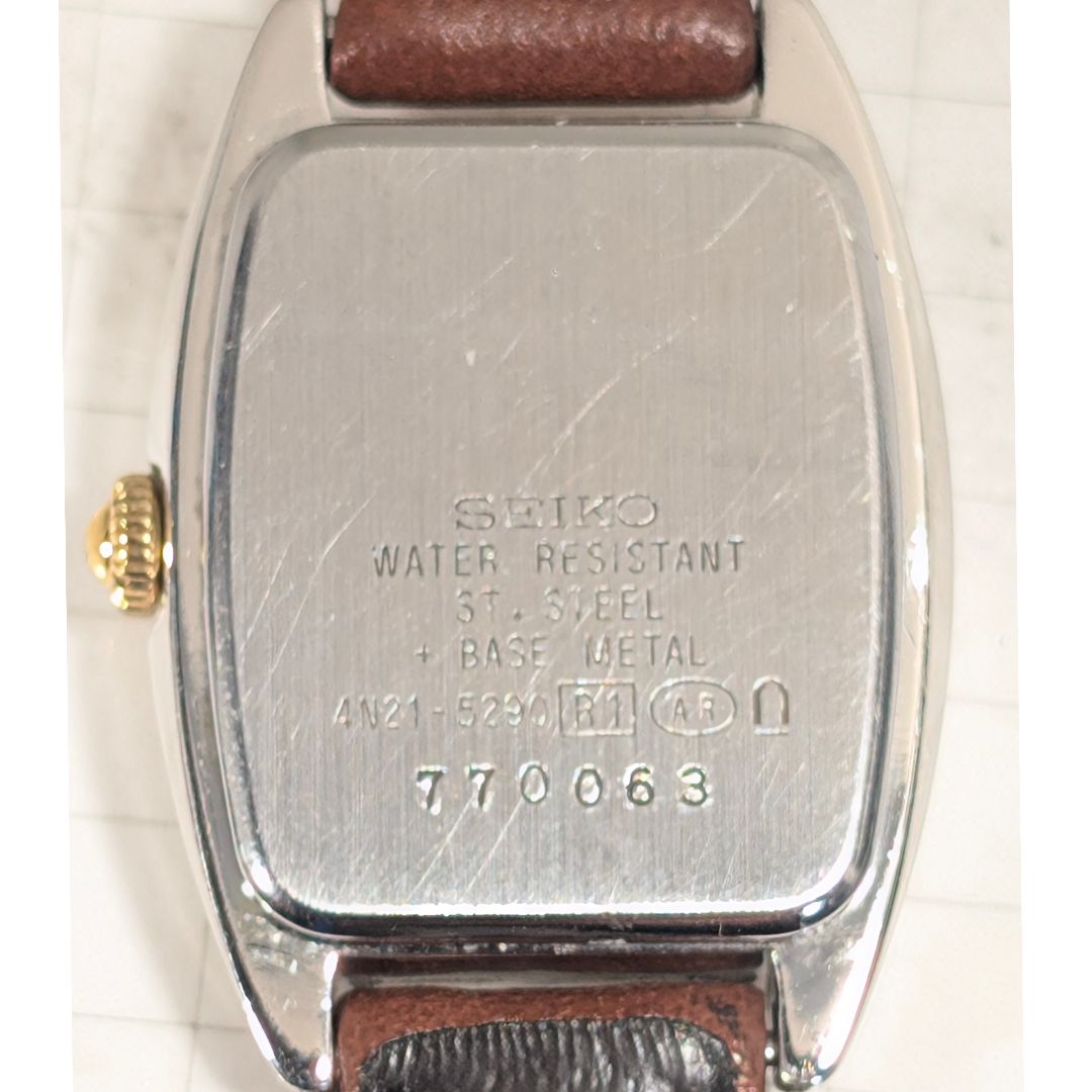 Seiko Lucent Analog Quartz Women Battery & Band Replaced Working Item