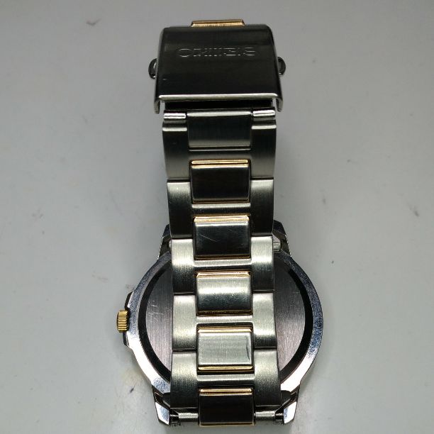 Seiko Analog Quartz Men Qz Battery Replaced Pre-owned