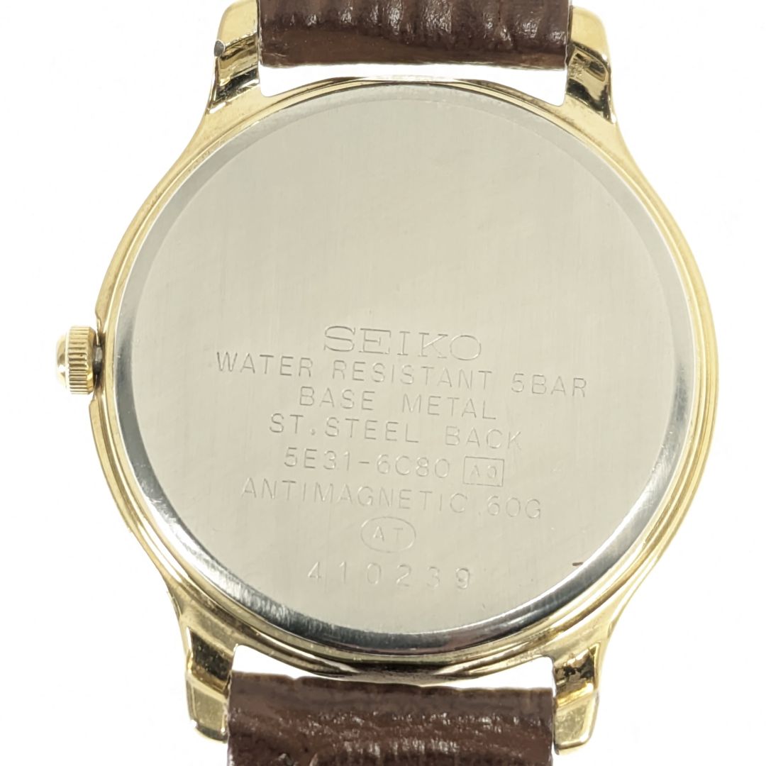 Seiko Spirit Analog Quartz Women Battery & Band Replaced Working Item