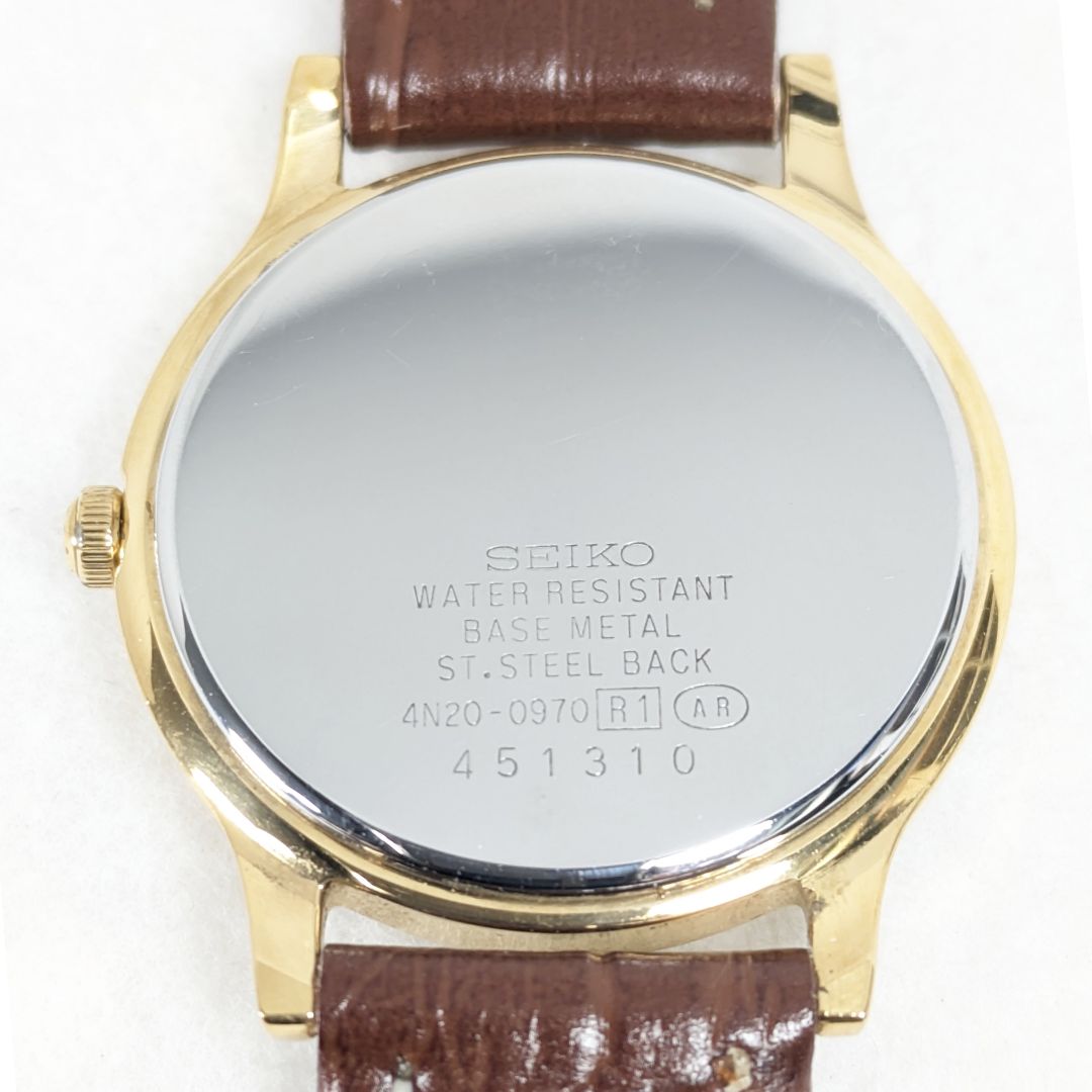 Seiko Spirit 4N20-0970 Analog Quartz Women 2-Hand Battery & Band Replaced Working Item