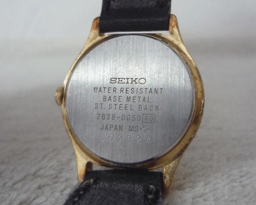Seiko 2838-0050 Analog Quartz Women Watch Operation Unconfirmed Vintage For Parts / Junk