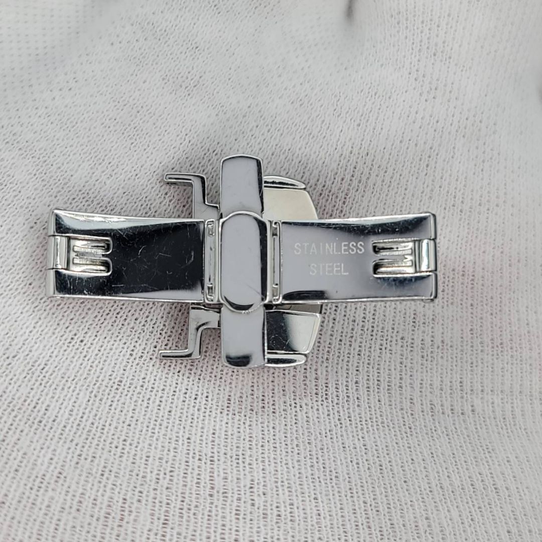Analog Quartz Men Men Mauboussin Genuine Butterfly Buckle 16Mm Silver Tone