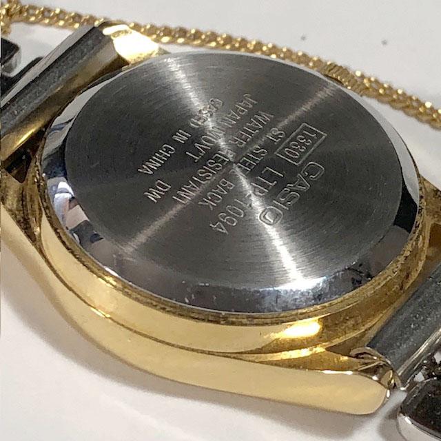 Casio LTP-109 Analog Quartz Women 美品 スタンダード 未使用品メタルバンド アナログ Working Item