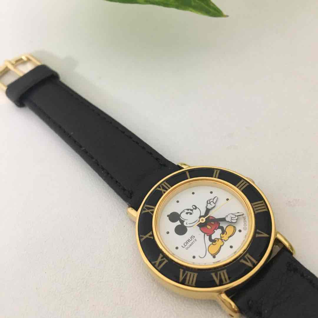 LORUS Disney Analog Quartz Women ロラス 希少 レトロ ミッキー Watch