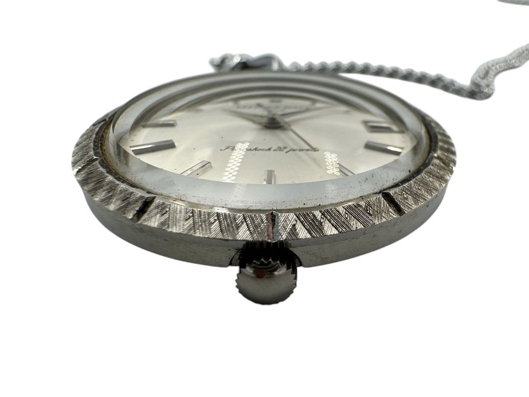 Citizen Flake Analog Mechanical (Manual) Unisex Adults Women Date Pocket Watch Manual Winding For Parts