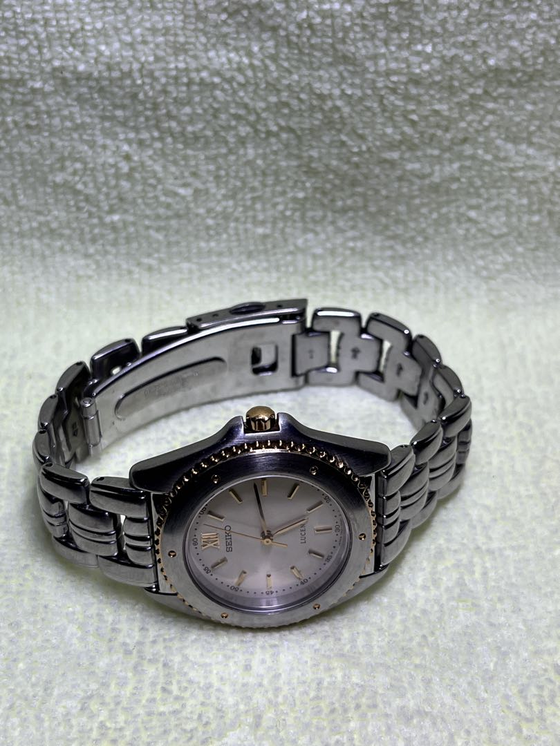 Seiko Lucent Analog Quartz Women Battery Replaced Watch Silver