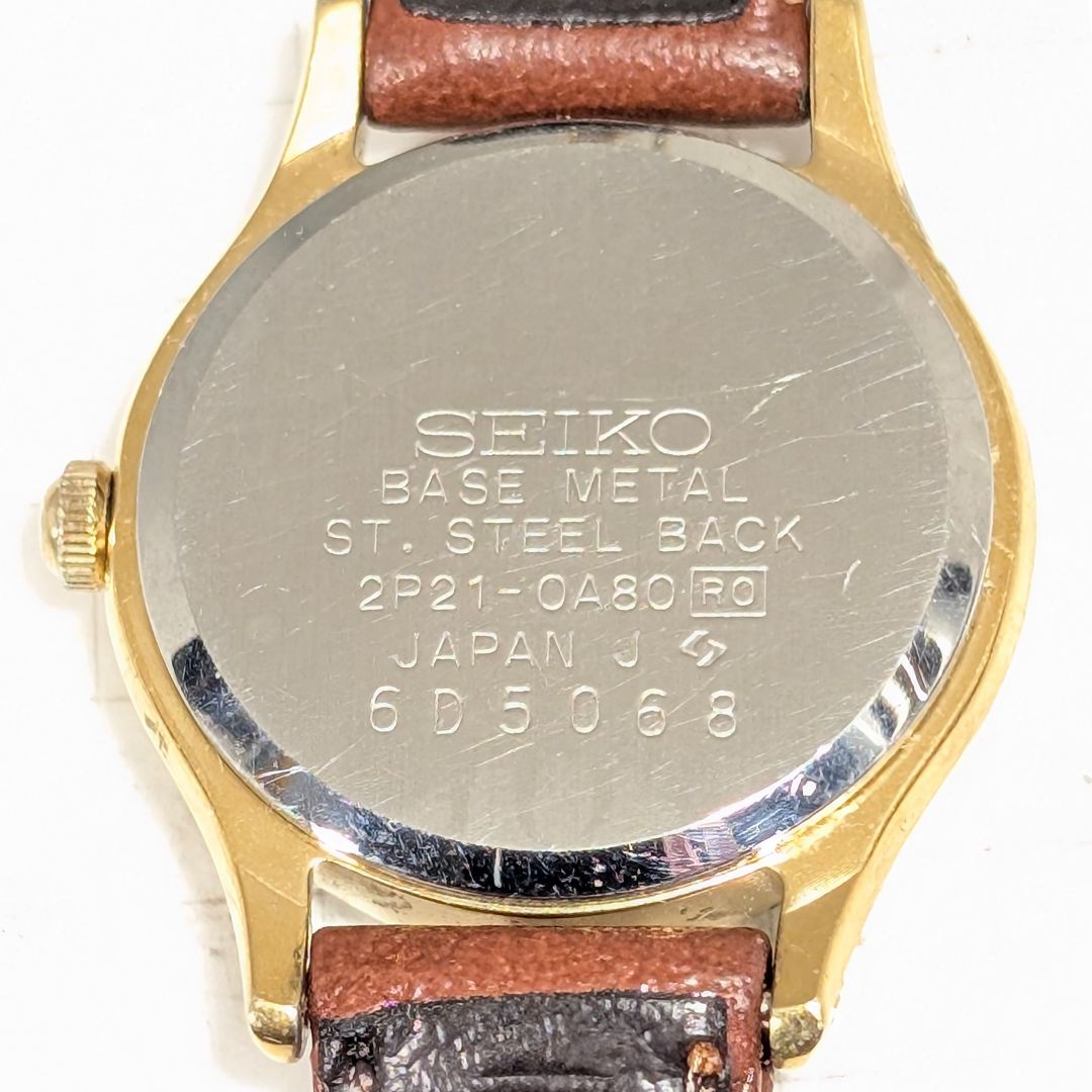 Seiko Analog Quartz Women Battery & Band Replaced Working Item