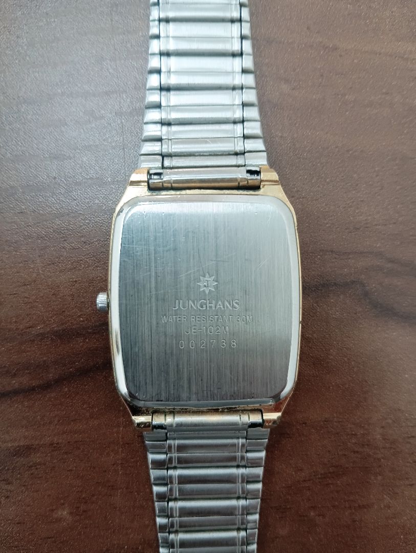 Junghans MEISTER Analog Quartz Men ユンハンス 稼働 ゴールドwatch