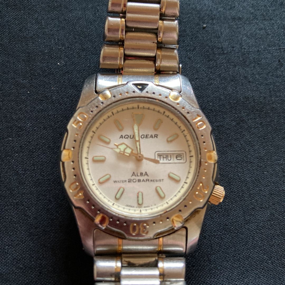 Seiko Alba Aqua Gear V733-6A11 Analog Quartz Men