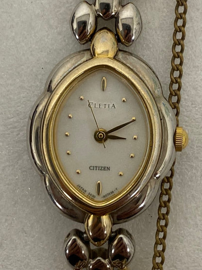 Citizen Cretia 5431-H04121 Analog Quartz Women Watch Silver Dial For Parts