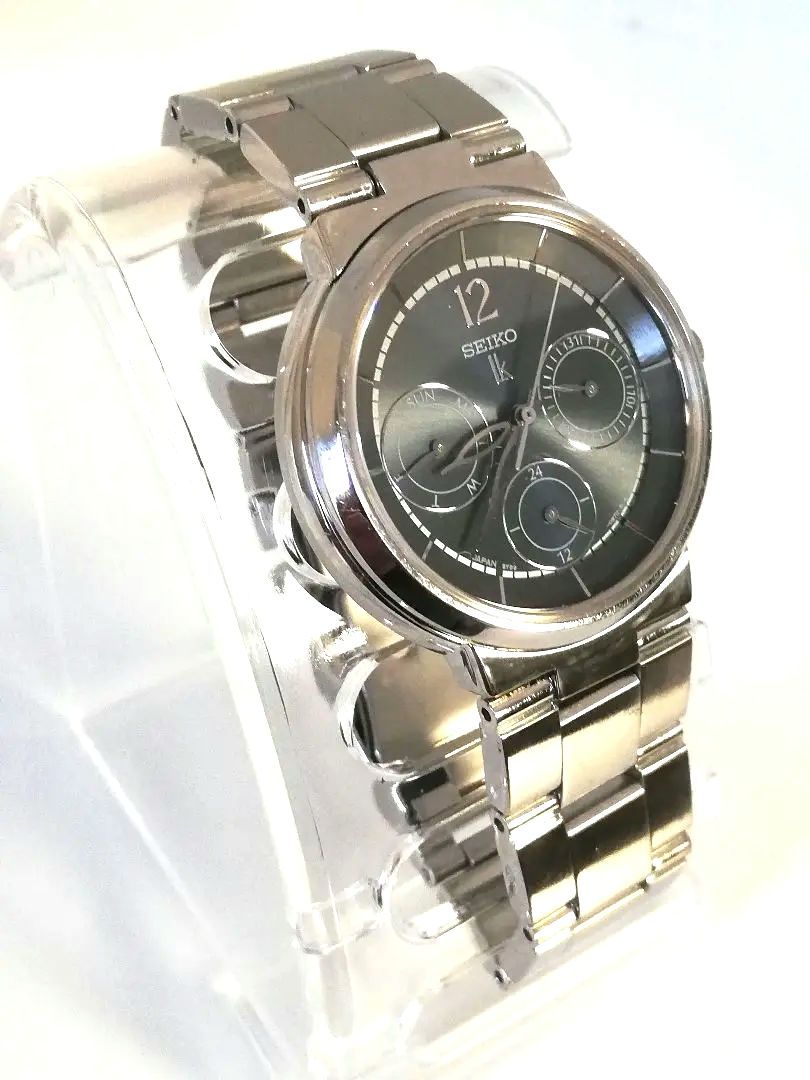 Seiko lk/lukia 5Y89-0B70 Analog Quartz Women Battery Replaced Lukia Triple Calendar