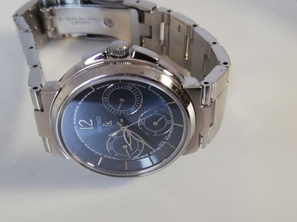 Seiko lk/lukia 5Y89-0B70 Analog Quartz Women Battery Replaced Lukia Triple Calendar