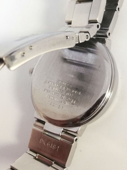 Seiko lk/lukia 5Y89-0B70 Analog Quartz Women Battery Replaced Lukia Triple Calendar