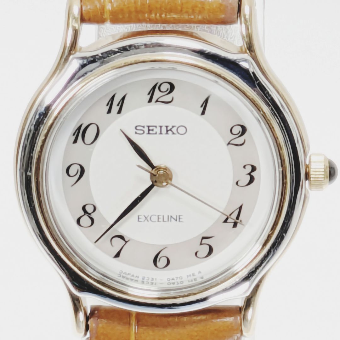 Seiko Exceline Analog Quartz Women Battery & Band Replaced Working Item