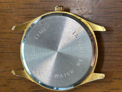 Huskies Analog Quartz Men ハスキー アナログwatch 金色 172 [For Parts / Junk]