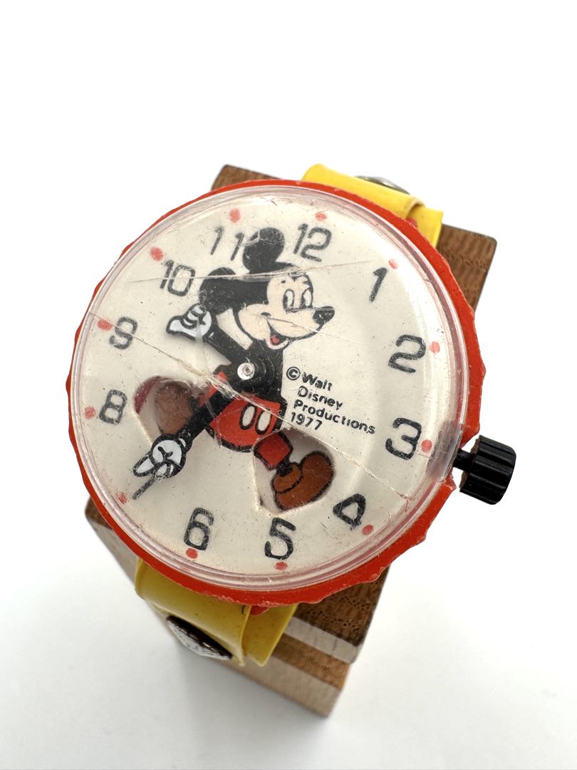 Disney mickey Analog Mechanical (Manual) Men Vintage Marx Toys Mouse 1977 Manual Winding Watch