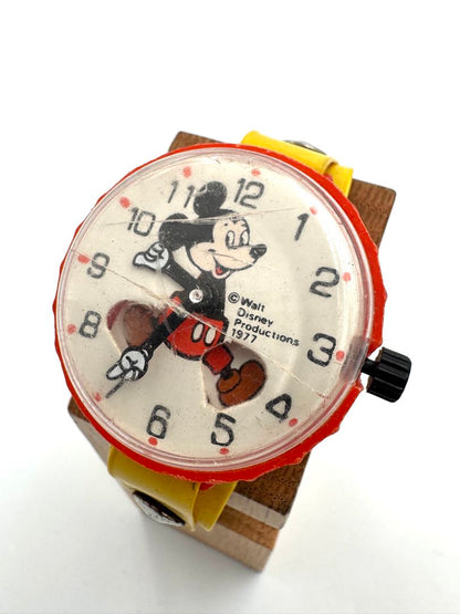 Disney mickey Analog Mechanical (Manual) Men Vintage Marx Toys Mouse 1977 Manual Winding Watch