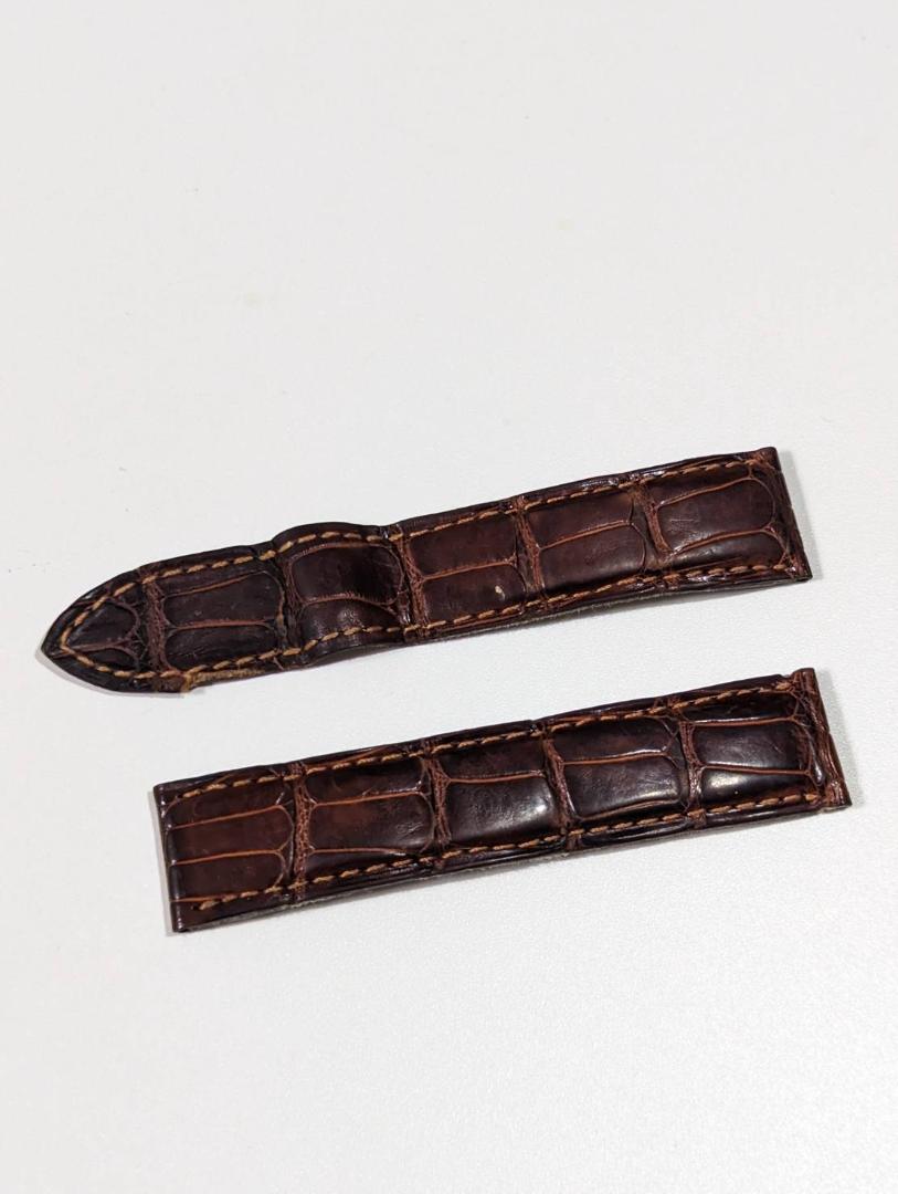 Cartier Analog Quartz Men カルティエ 純正革ベルト 18Mm 茶色