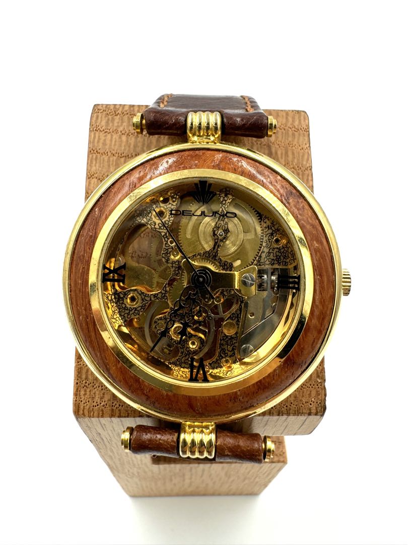 Dejuno Digital-Analog Mechanical (Manual) Men Skeleton Manual Winding Watch