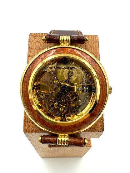 Dejuno Digital-Analog Mechanical (Manual) Men Skeleton Manual Winding Watch