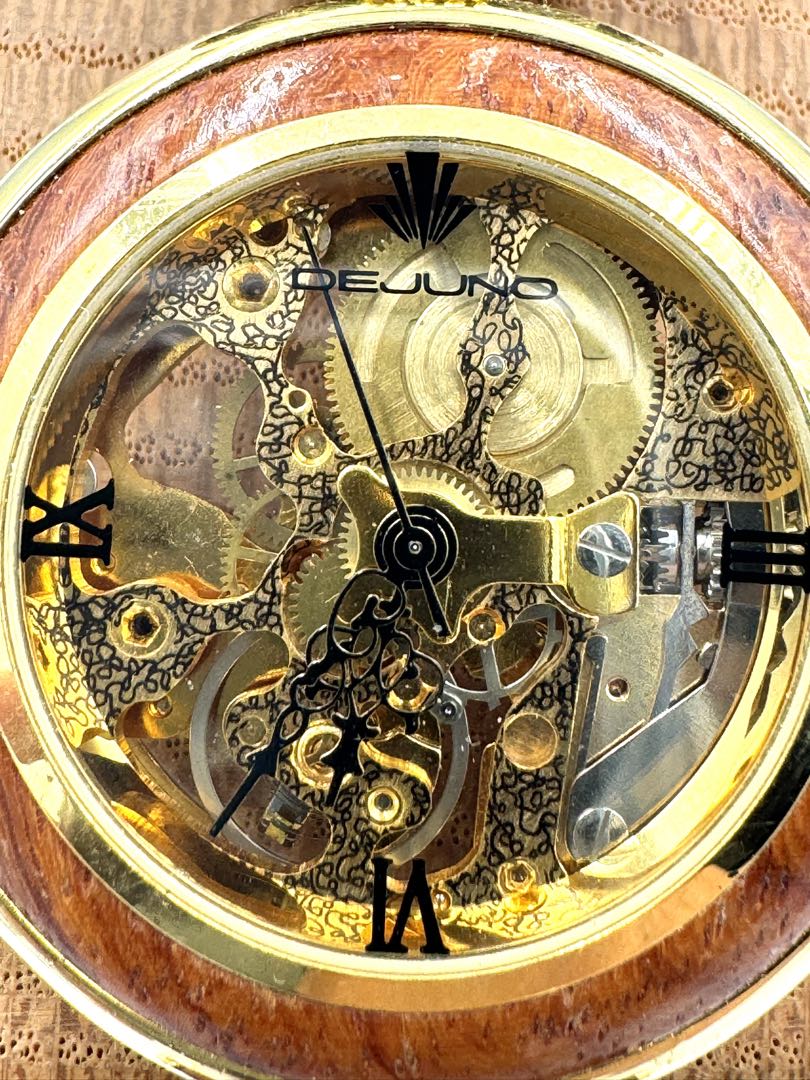 Dejuno Digital-Analog Mechanical (Manual) Men Skeleton Manual Winding Watch