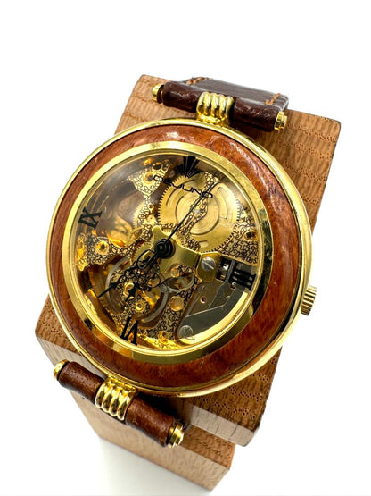 Dejuno Digital-Analog Mechanical (Manual) Men Skeleton Manual Winding Watch
