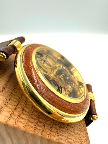 Dejuno Digital-Analog Mechanical (Manual) Men Skeleton Manual Winding Watch