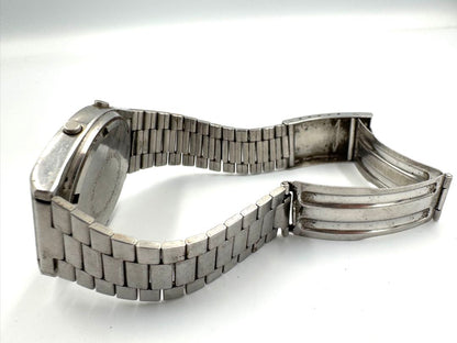 Casio Digital Quartz Unisex Adults Vintage Watch 34Mm Case Stainless Steel - For Parts/Repair