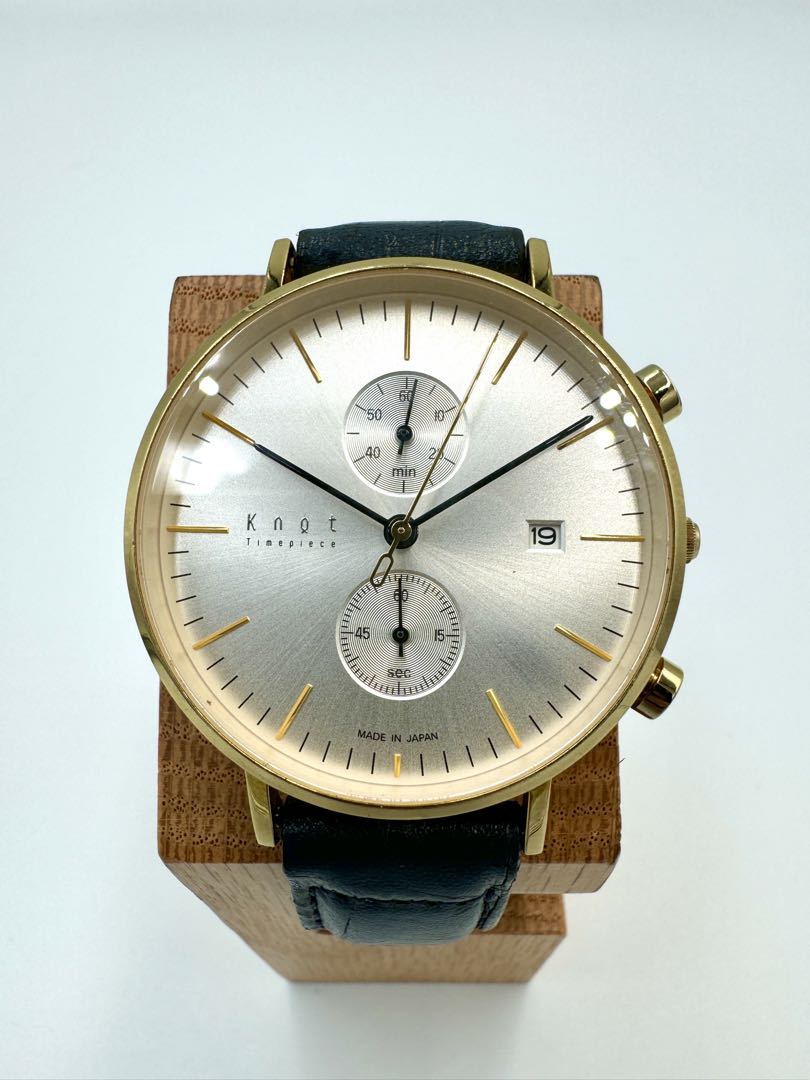 Knot Analog Quartz Men Timepiece Chronograph Watch