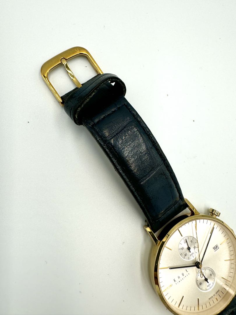 Knot Analog Quartz Men Timepiece Chronograph Watch
