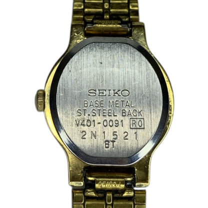 Seiko V410-0091 Analog Quartz Women Sx Watch Operation Confirmed