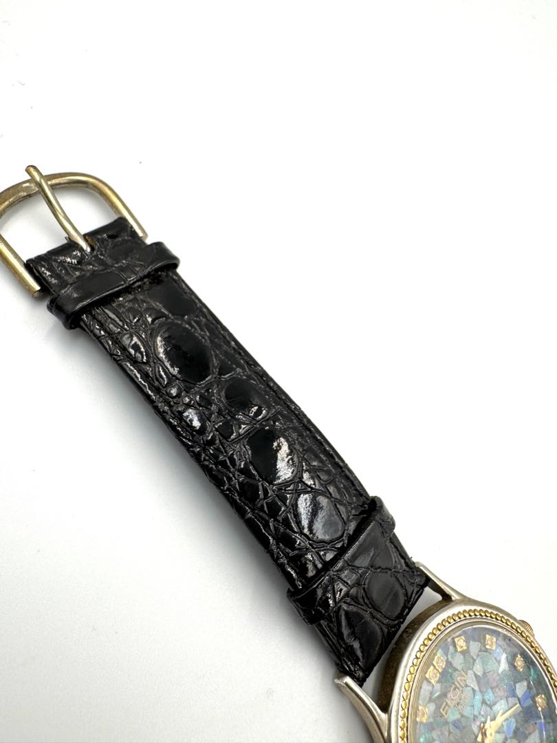 Elgin Analog Quartz Women Opal Australian Watch For Parts