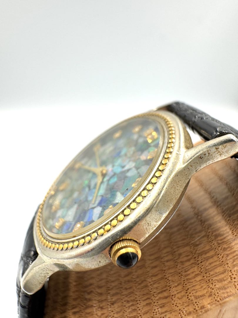 Elgin Analog Quartz Women Opal Australian Watch For Parts