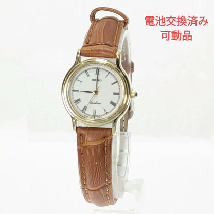 Seiko Exceline Analog Quartz Women Battery & Band Replaced Working Item