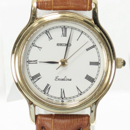 Seiko Exceline Analog Quartz Women Battery & Band Replaced Working Item