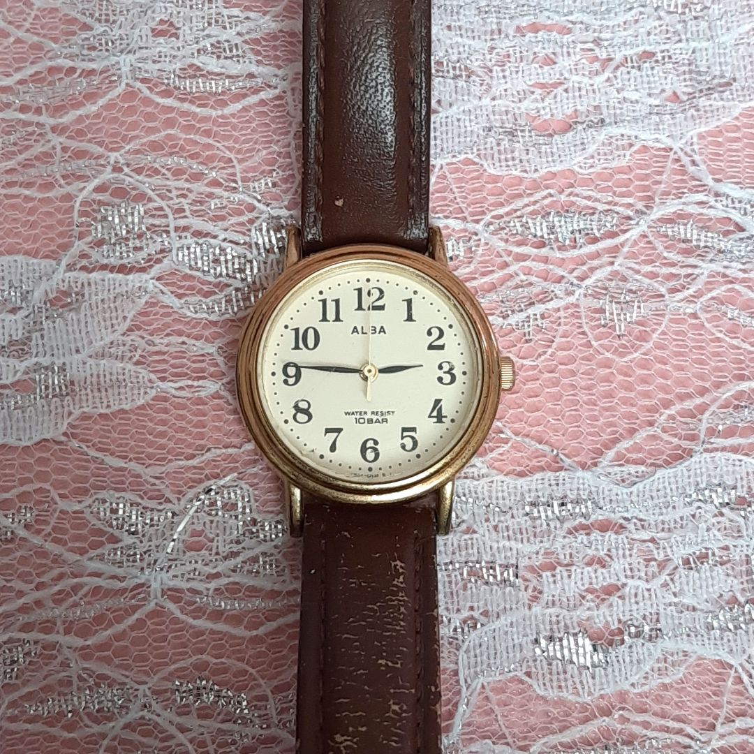 Seiko Alba MD207 Analog Quartz Women Watch Unused Battery Women'S