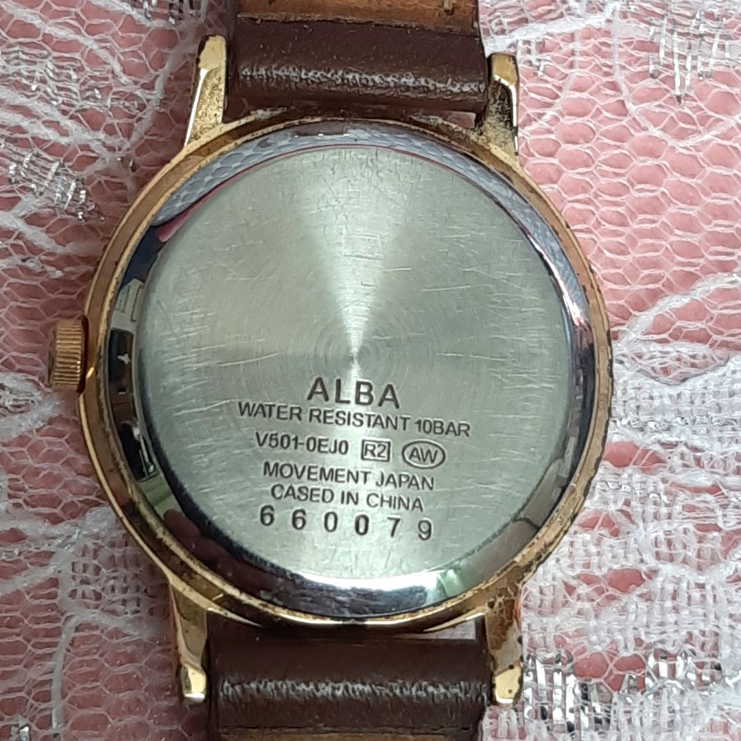 Seiko Alba MD207 Analog Quartz Women Watch Unused Battery Women'S