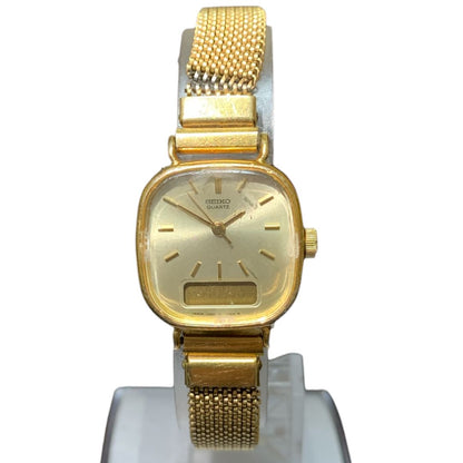 Seiko E029-5090 Digital-Analog Quartz Women Ani-Digi Watch Operation Confirmed